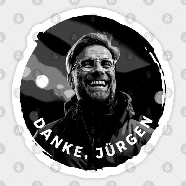 Danke, Jurgen Sticker by YNWA Apparel